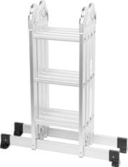 Strend Pro Rebrík s plošinou Strend Pro ML103 4x3, kĺbový, Alu, max. 150 kg