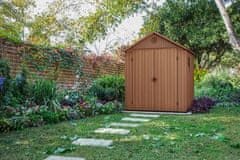 KETER Domček Keter DARWIN Wooden brown, záhradný, 190x182x221 cm, UV