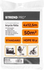Strend Pro Fólia krycia Strend Pro Standard, maliarska, 4x12,5 m, 10µ, zakrývacia