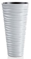 Prosperplast Kvetináč s vložkou SAND Slim 400, 390x750 mm, biely