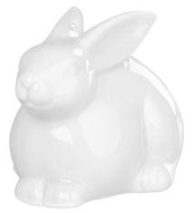Strend Pro Dekorácia MagicHome, Zajačik, biely, porcelán, veľkonočný, 10,4x7,3x7,1 cm