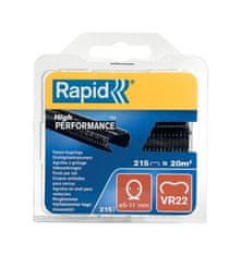 Rapid Spony RAPID VR22, PVC čierne, sponky pre viazacie kliešte RAPID FP222 a FP20, pre drôt 5-11 mm, bal. 215 ks