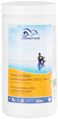 Chemoform Tablety Chemoform 5601, 200 g, chlórové, pomalorozpustné, bal. 1 kg