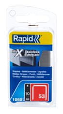 Rapid Spony RAPID 53, 10 mm, nerezové sponky do sponkovačky, bal. 1080 ks