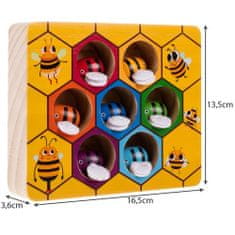 Kruzzel Drevená hra na výučbu farieb včielky