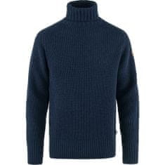 Fjällräven Övik Roller Neck Sweater M, dark navy, s