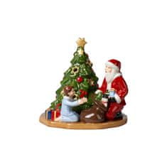 Villeroy & Boch Vianočný svietnik CHRISTMAS TOYS Santa pri stromčeku