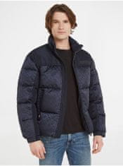 Tommy Hilfiger Tmavomodrá pánska zimná prešívaná bunda Tommy Hilfiger New York Monogram Puffer Jacket XXL