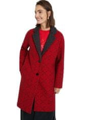 Desigual  Dámsky kabát AREN Červená L Prechodná bunda