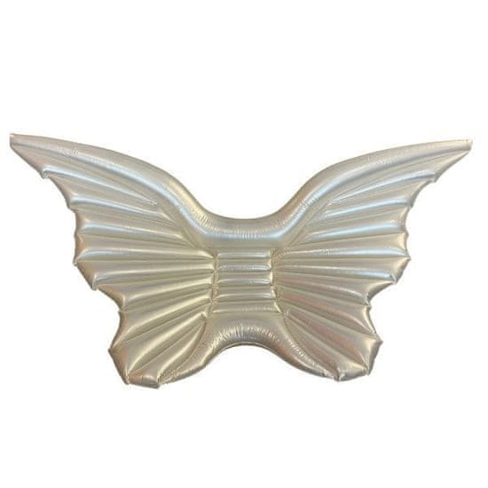 DIDAK Nafukovacie lehátko Mega anjelské krídla biele - 250 x 130 x 15 cm