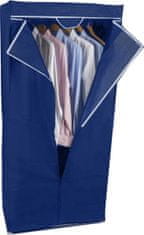 Alpina Textilná šatníková skriňa 75x50x160cm tmavo modrá