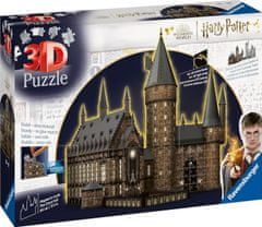 Ravensburger Svietiace 3D puzzle Nočná edícia Harry Potter: Rokfortský hrad - Veľká sieň 643 dielikov