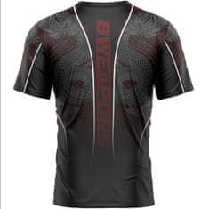 Fairtex 8 WEAPONS Funkčné tričko Naga Yant - čierno/červene