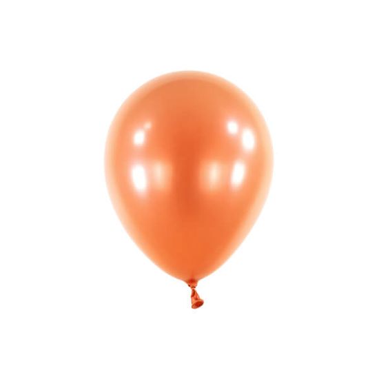 Amscan Balóny metalické oranžové 13cm 100ks