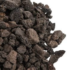 Vidaxl Sopečné kamene 10 kg čierne 1-2 cm