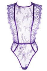 Beautynight Dámske erotické body Emiliana purple + Nadkolienky Gatta Calzino Strech, fialová, L/XL