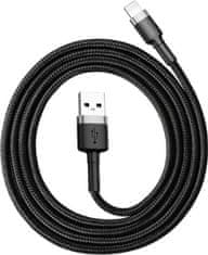 Noname Baseus Cafule nabíjecí / datový kabel USB na Lightning 2,4A 1m, šedá-černá