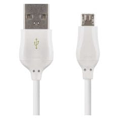 EMOS Nabíjací a dátový kábel USB-A 2.0 / micro USB-B 2.0, Quick Charge, 1 m, biely