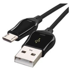 EMOS Nabíjací a dátový kábel USB-A 2.0 / micro USB-B 2.0, Quick Charge, 1 m, čierny