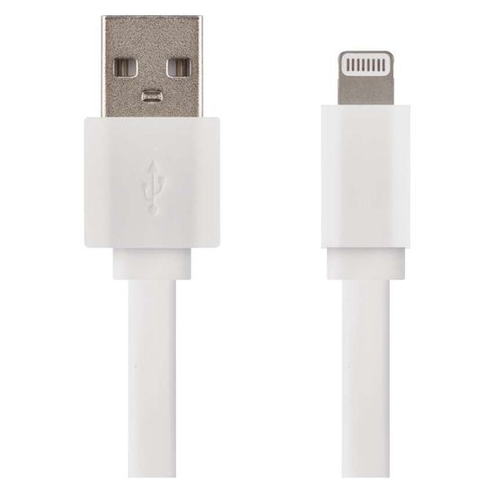 EMOS Nabíjací a dátový kábel USB-A 2.0 / Lightning MFi, 1 m, biely