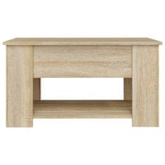 Vidaxl Konferenčný stolík dub sonoma 79x49x41 cm spracované drevo