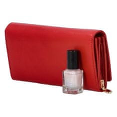 Patrizia Pepe Veľká dámska luxusná kožená peňaženka Belinda, červená