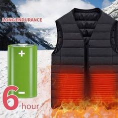 Mormark Unisex top bez rukávov FLAMEVEST + BURNY Heating 4XL