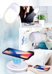 GRUNDIG Stolná lampa LED s bezdrôtovou nabíjačkou na mobil 3v1