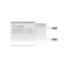 ColorWay AC nabíjačka ColorWay s Power Delivery port PPS USB Type-C 25W, biela, (CW-CHS033PD-WT)
