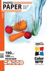 ColorWay Fotopapier CW Matný 190g/m²,100ks,10×15