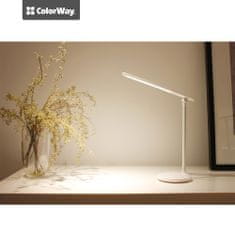 ColorWay LED stolná lampa CW so zabudovanou batériou CW-DL02B-W - biela