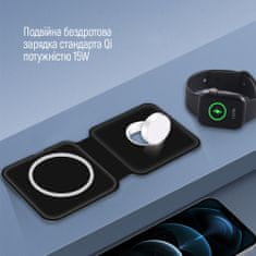 ColorWay Qi rýchlo nabíjačka MagSafe Duo 15W pre Iphone - čierny