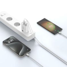 Tech-protect C20W sieťová nabíjačka 2x USB-C 20W + kábel USB-C, biela