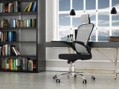 Topeshop Kancelárska otočná stolička DORY - sivé