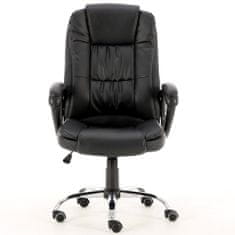 Topeshop Otočná stolička IDOL - čierna