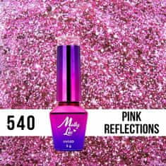 MollyLac 540. MOLLY LAC gél lak Luxury Glam Pink Reflection 5ml