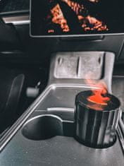 SIXTOL Aróma difúzer Car Flame do auta čierny 100ml, USB-C, do držiaka na pitie