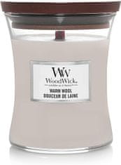 Woodwick Vonná sviečka váza Warm Wool 275 g