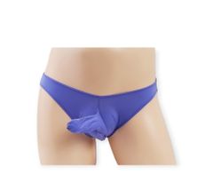 Temptly Sexy priehľadné nohavičky so sloním nosom chippendale modrá