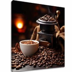 ARTMIE Kávové obrazy do kuchyne Zátišie s Kávou | 50x50 cm