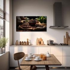 ARTMIE Kávové obrazy do kuchyne Ranná Arabica | 40x80 cm