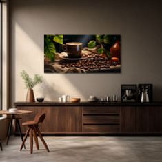 ARTMIE Kávové obrazy do kuchyne Majstrovské Dielo Baristu | 60x120 cm