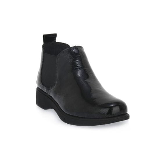 Frau Členkové topánky elegantné čierna Shine Black