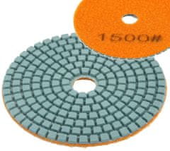 MAR-POL Sada diamantových kotúčov zrno 50-3.000, unášací disk 100 mm, brúsenie na sucho a mokro