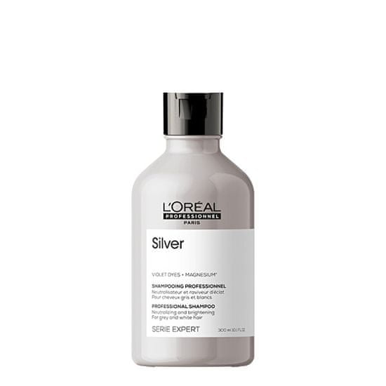 Loreal Professionnel Strieborný šampón pre sivé a biele vlasy Magnézium Silver ( Neutral ising Shampoo For Grey And White