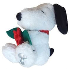 Snoopy plyšový pes 16 cm s ružou