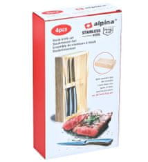 Alpina Steakový nôž v drevenej krabičke sada 4 ksED-247384