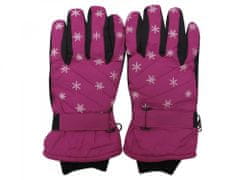 HolidaySport Juniorské zimné lyžiarske rukavice C04 ružová