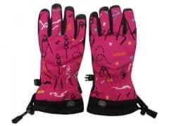 HolidaySport Detské zimné lyžiarske rukavice Echt C069 ružová 4-5 rokov