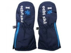 HolidaySport Detské zimné lyžiarske rukavice palčiaky Echt C083 tm.modrá XS